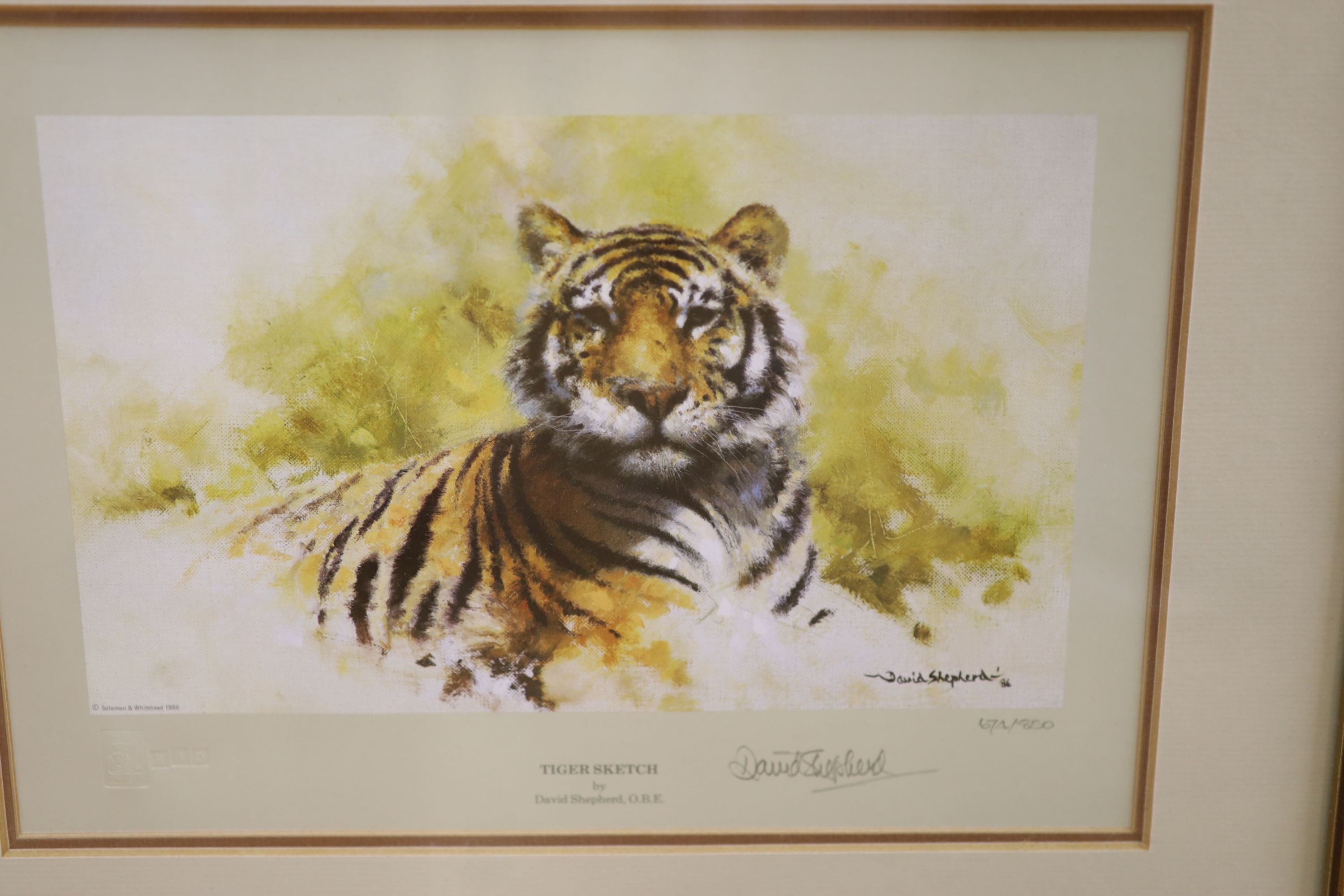 Margaret Chapman, three signed prints, Salt Regal, Salutaris Water and Johannis, all signed in pencil, 27 x 26cm